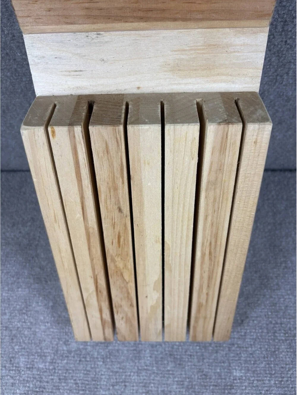 J.K. Adam's Co 6 Slot In-Drawer Solid Wood Knife Block Holder Vermont